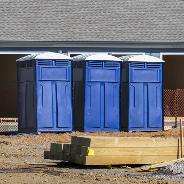 how often are the portable toilets cleaned and serviced during a rental period in Chinook